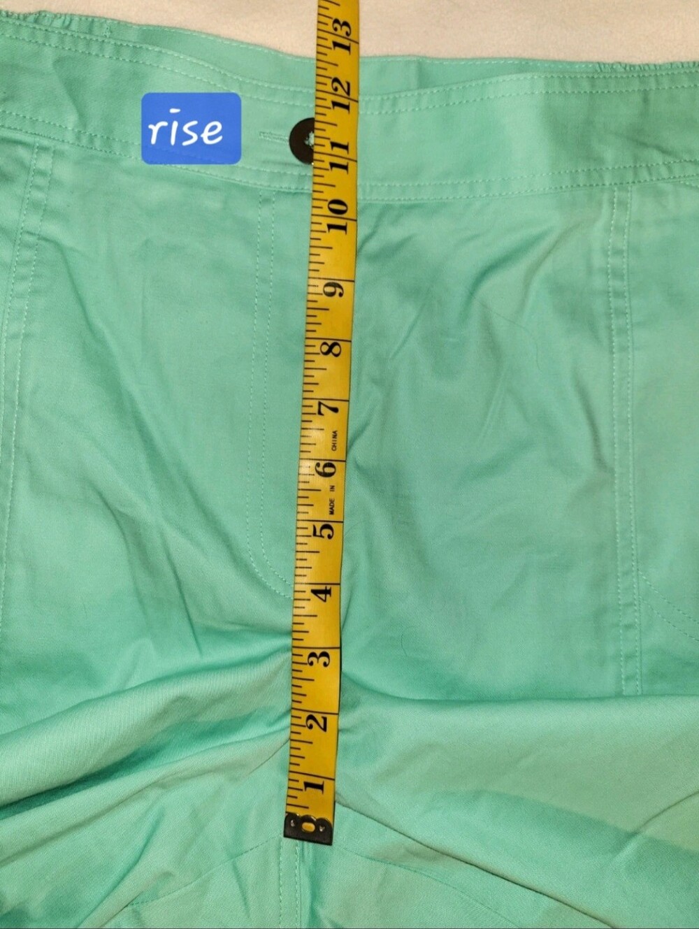 Susan Graver Mint Green Pedal Pushers Size 1X Pants Spring Gardengirl Casual - Picture 4 of 9